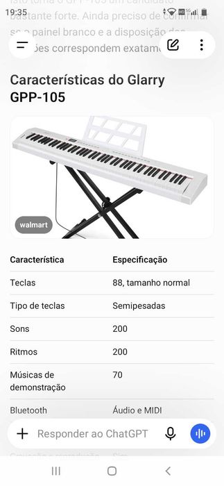 Piano 129€. Oportunidade
