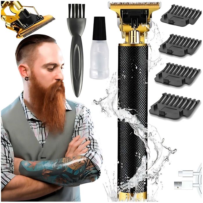 Maszynka do Strzyżenia i Golenia Włosów i Głowy Trymer Brody Zarostu