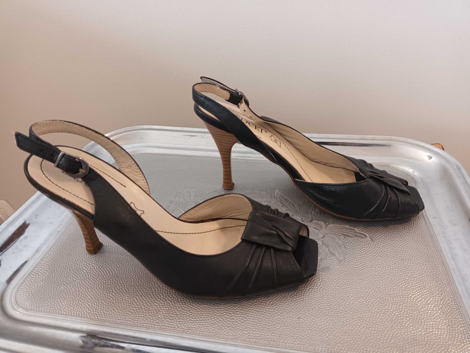 buty pantofle szpileczki,  wygodne, rozmiar 35, skóra okazja, Lasocki