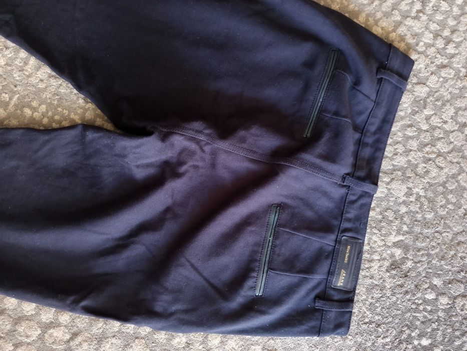 Granatowe spodnie damskie M/L
