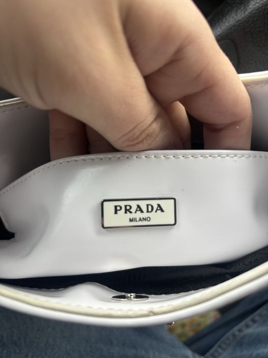 Женская сумка Prada Cleo Shoulder Bag in white