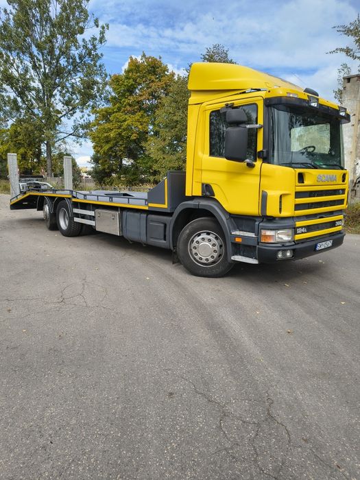 Scania niski przebieg laweta pomoc drogowa 6x2 auto laweta 9m bdb stan