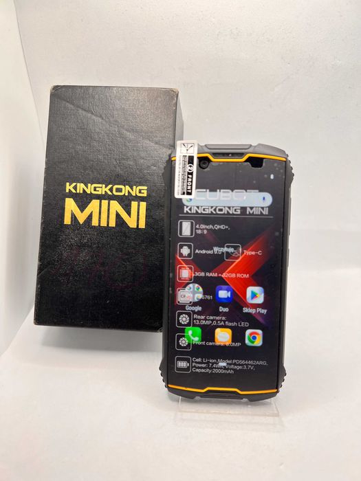 CUBOT KingKong Mini 3/32GB – telefon pancerny 4” Dual SIM