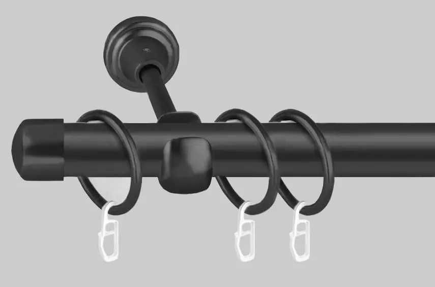 Карниз для штор однорядний металевий 19 мм (комплект)