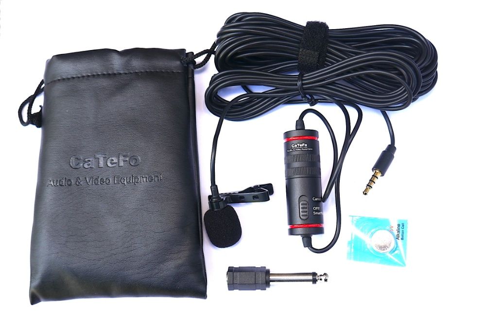 Мікрофон петличний для смартфона, ПК, камери