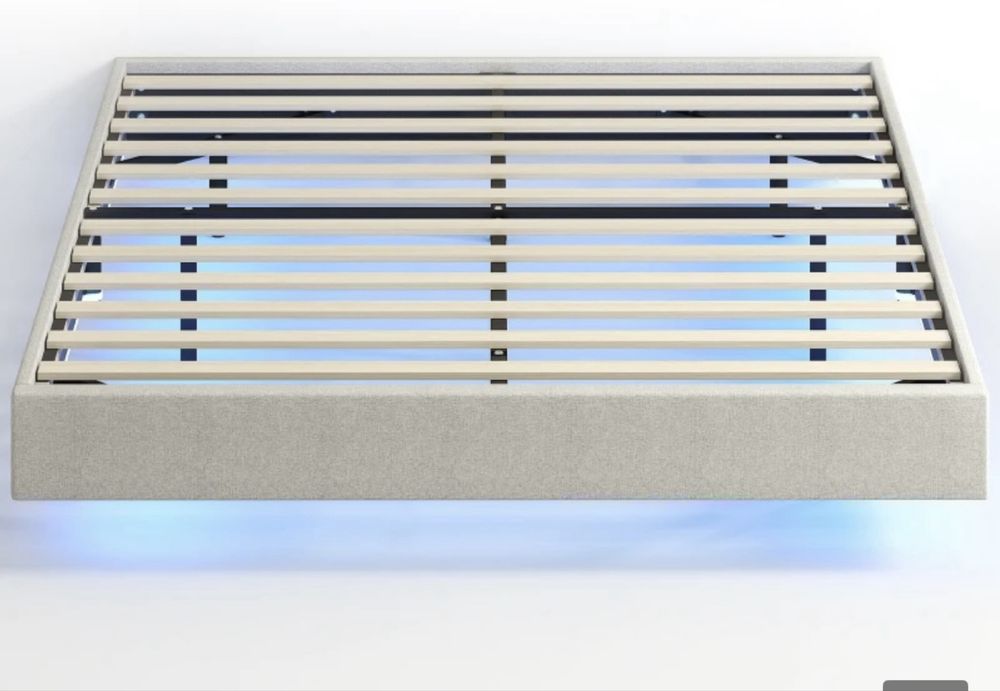 Cama flutuante com leds