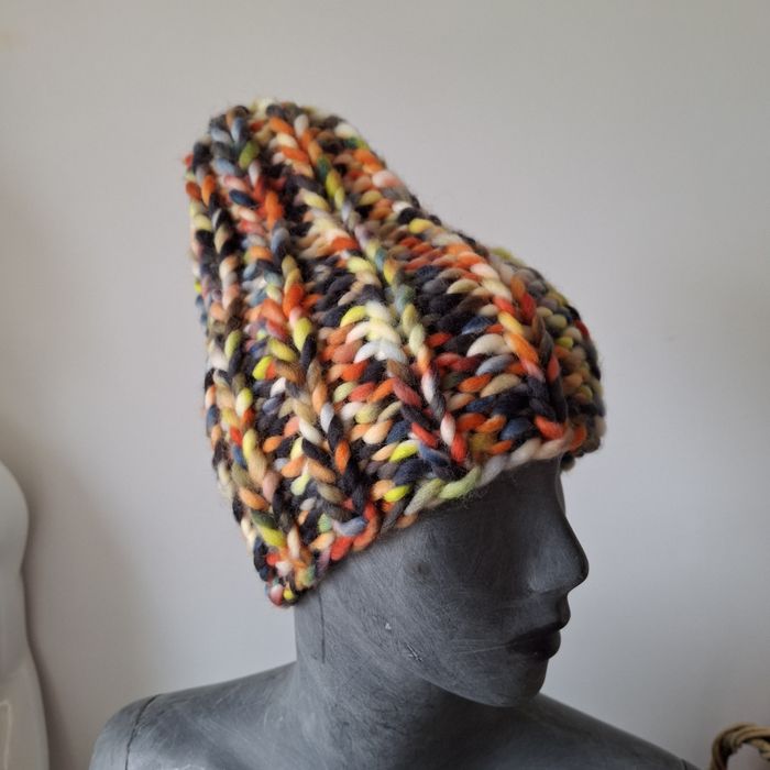 Czapka beanie wełna merino