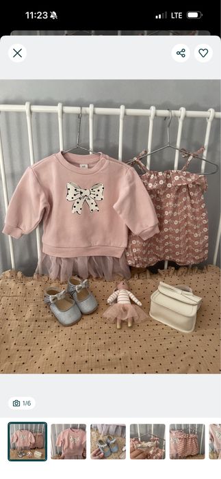 Милий набір одягу для дівчинки zara f&f next 0-3 місяців кофтинки штанці чоловічки боді