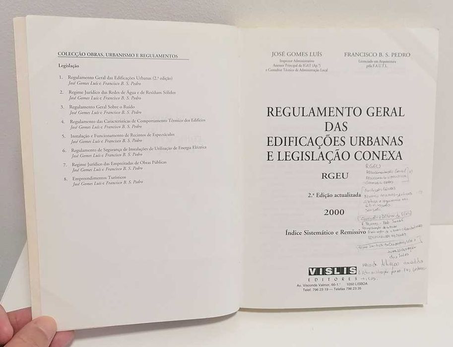 Regulamento Geral das Edificações Urbanas e legislação conexa
