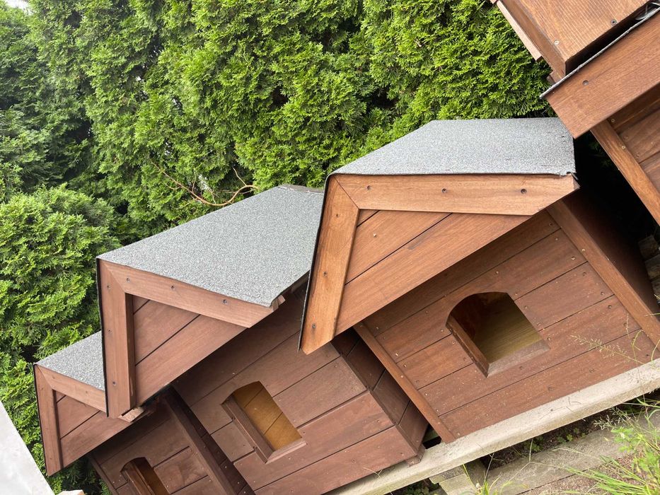 Ręcznie robione ocieplane budy dla psów