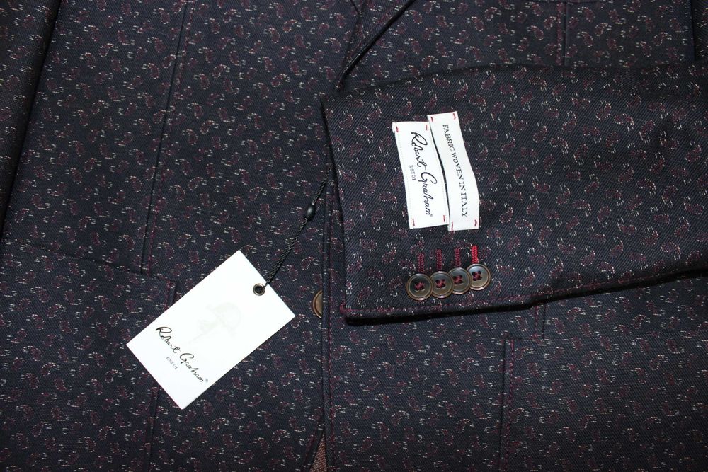 Пиджак ROBERT GRAHAM Maybole Sport Coat In Navy р.48