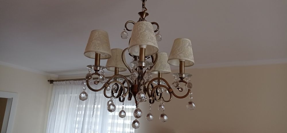 Żyrandol na 5 kloszy