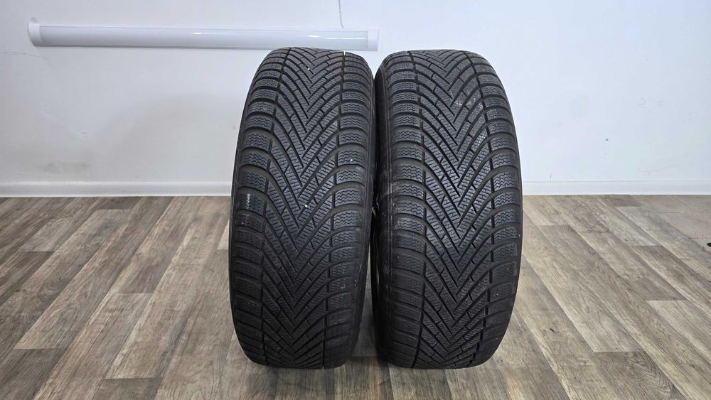 2x zimowe pirelli powergy winter 225/55/17 Jak nowe 24rok 90% bieżnika