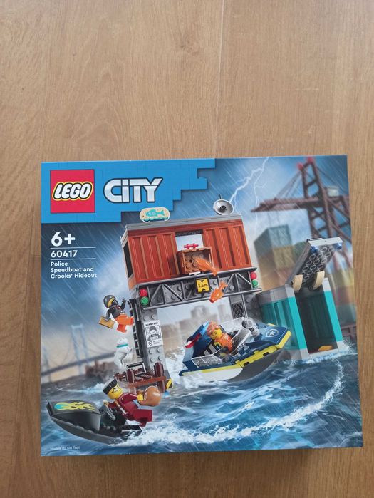 Klocki LEGO 60417 Policyjna Motorówka Nowe Oryginalne Rzeszów