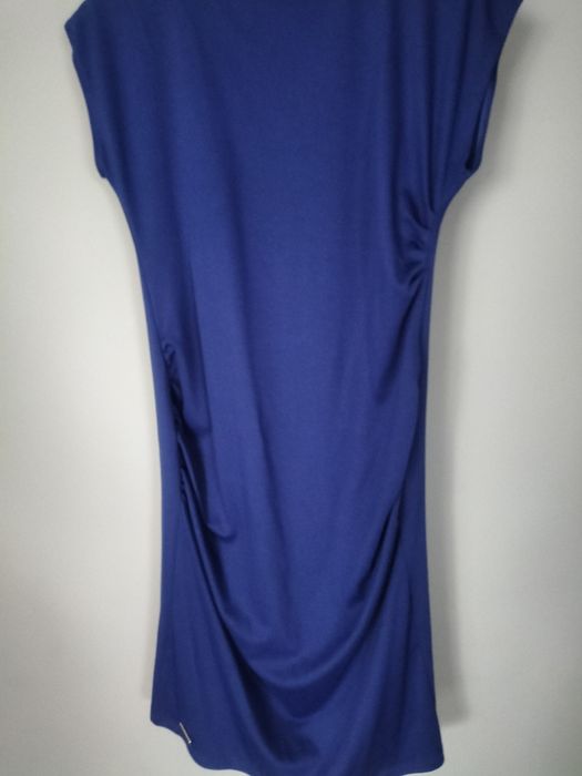 Granatowa sukienka rozm 42 dzianina