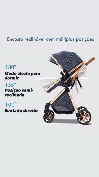 Carrinho de bebé 3 em 1 (NOVO)