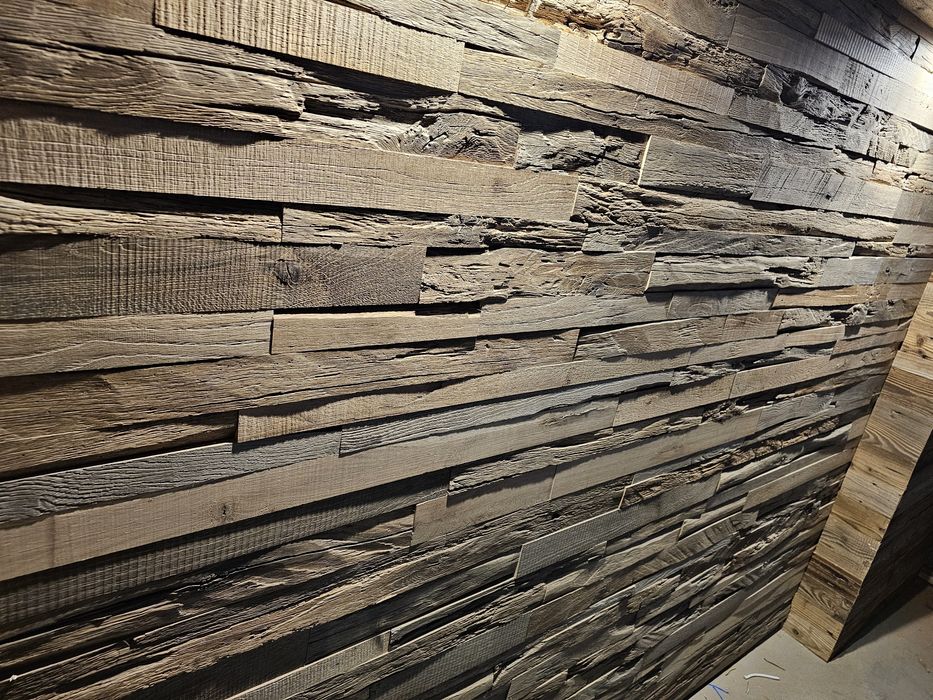 Stare drewno,stary dąb mozaika ścienna