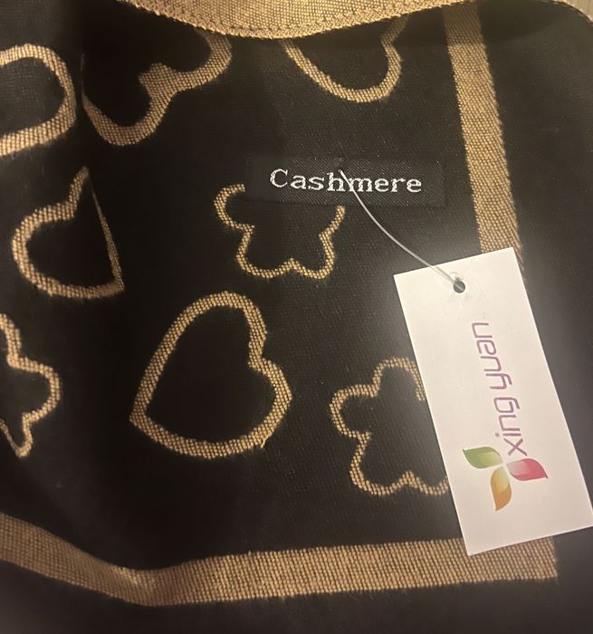 Echarpe quente reversivel preto ou castanho