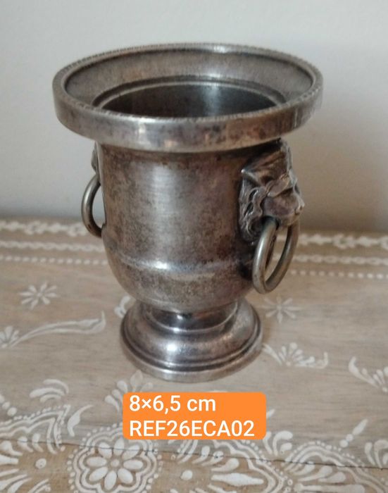 Antigo Vaso miniatura (Porta Palitos), casquinha Inglesa