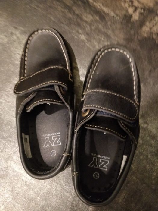 Sapatos de vela azuis escuros Tam. 23