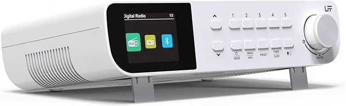 Radio Cyfrowe LFF DAB+ / FM / Bluetooth | Kolor Biały | Komplet