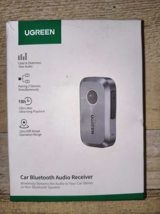 Bluetooth 5.3 адаптер UGREEN CM596 AUX ресивер для авто