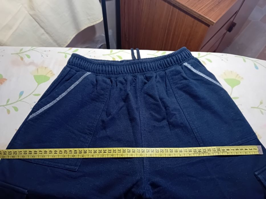Calça desportiva, informal, unisexo, de algodão encorpado.