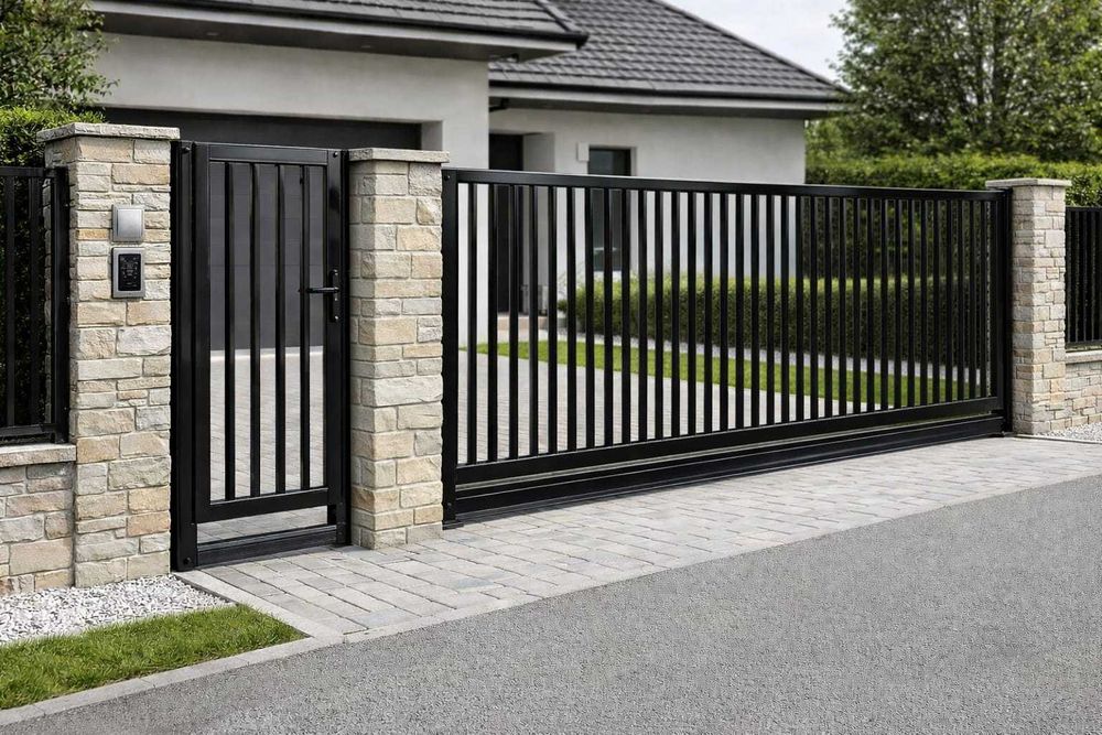 Brama przesuwna stalowa 4m profil 25x25mm ocynk ogniowy PRODUCENT!