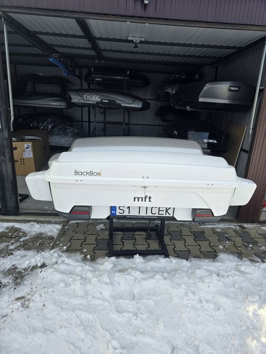 Kufer box na narty na hak mft