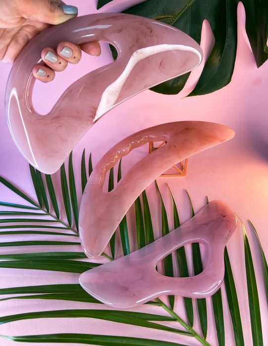 Скребок ГуаШа пластина массажер для ГуаШа смола масажер із смоли