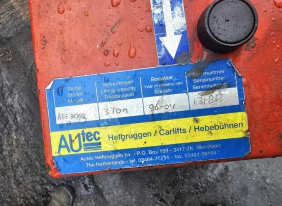 Podnośnik nożycowy podposadzkowy Autec 3000kg