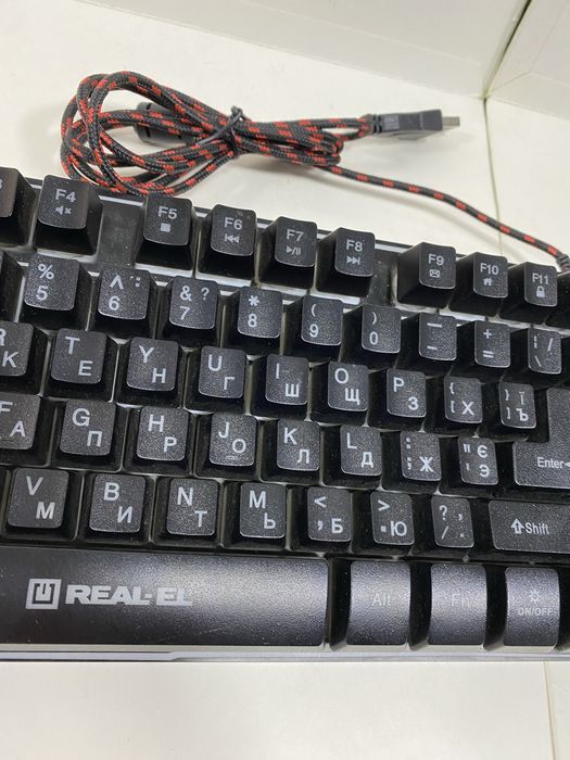 Клавіатура Real-El Gaming 8710 TKL Backlit USB