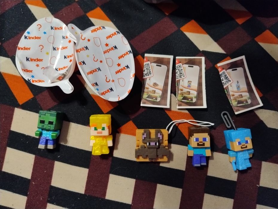 Minecraft Kinder joy майнкрафт киндер фигурки