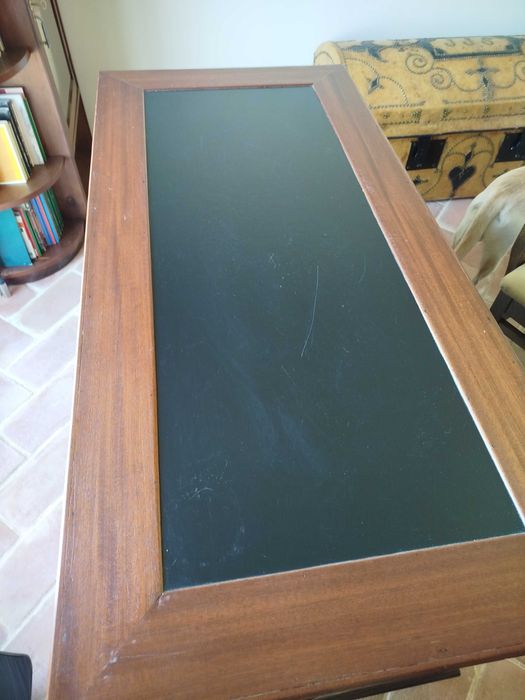 Secretária Arte Nova vinhático - Restaurada