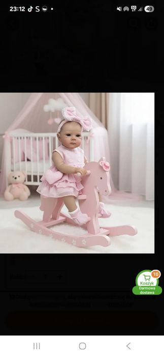 Lalka jak żywe dziecko reborn piękna NOWA duża prawie 50 cm , cala gum