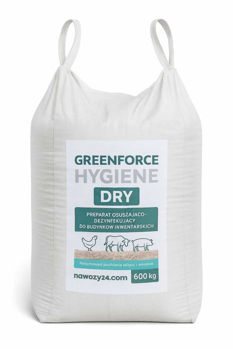GreenForce Hygiene - bigbag 600kg Preparat do osuszania słomy w oborze