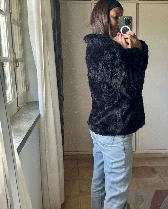 Casaco de pelo sintetico