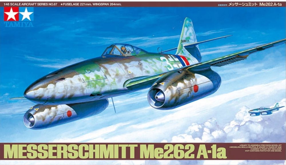 Samolot Messerschmitt Me262 A-1a model 1:48 Tamiya 61087