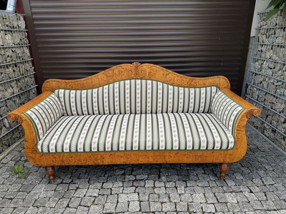Sofa biedermeier empire ok 1880 r Ala ludwik kanapa brzoza wypoczynek