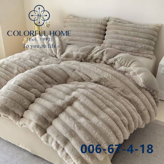 Хіт! Плюшева преміальна постіль “Шиншила КРОЛИК” велюровая постель