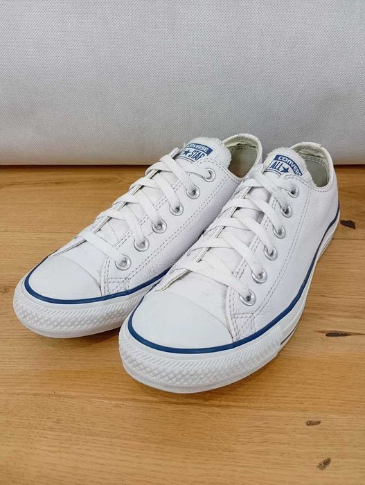 CONVERSE All Star White Leather Ox Lo, trampki, rozmiar 39
