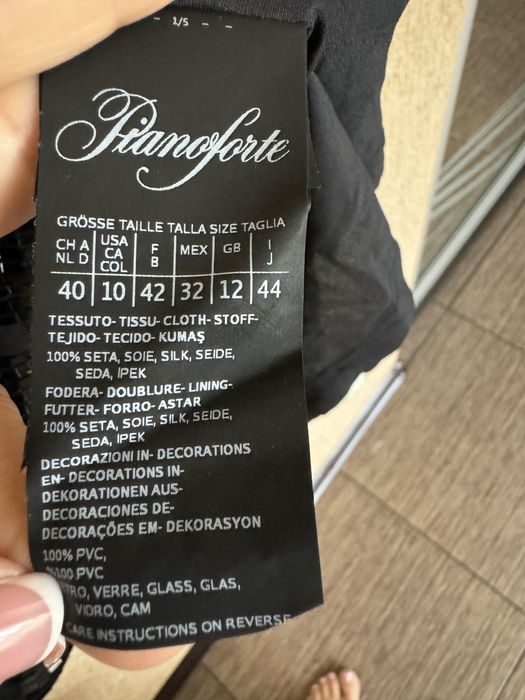 вишуканий топ з натурального шовку MAX MARA з колекції PIANOFORTE,