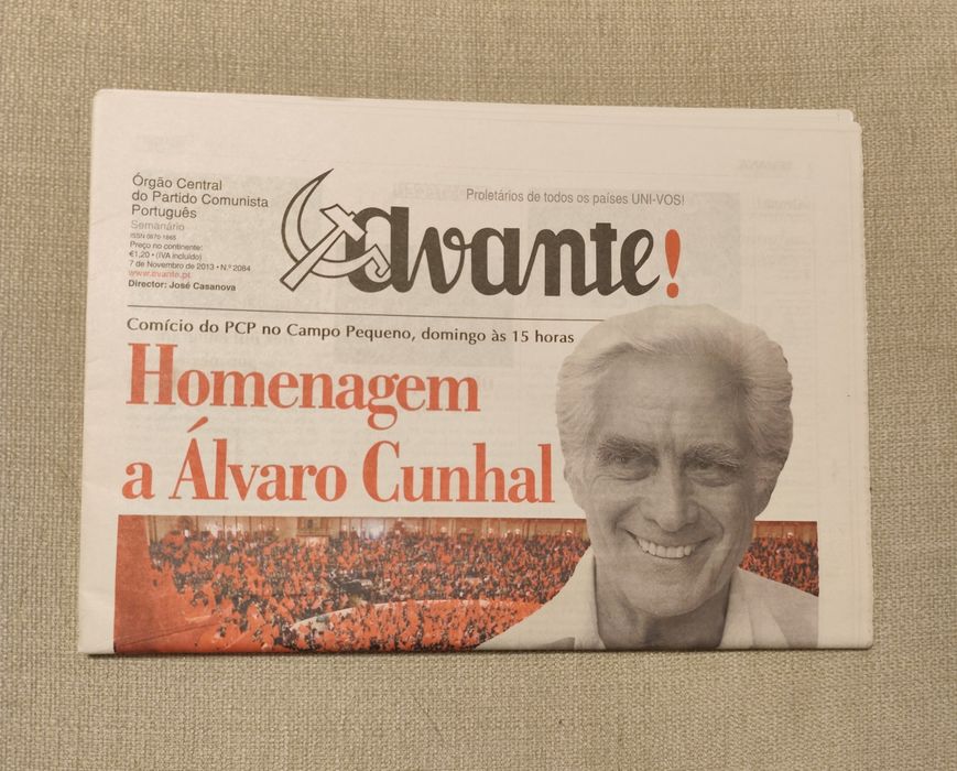 Avante - Homenagem Álvaro Cunhal - de 7 Novembro de 2013