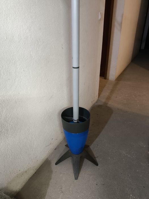 Bengaleiro Metal/Plástico Azul