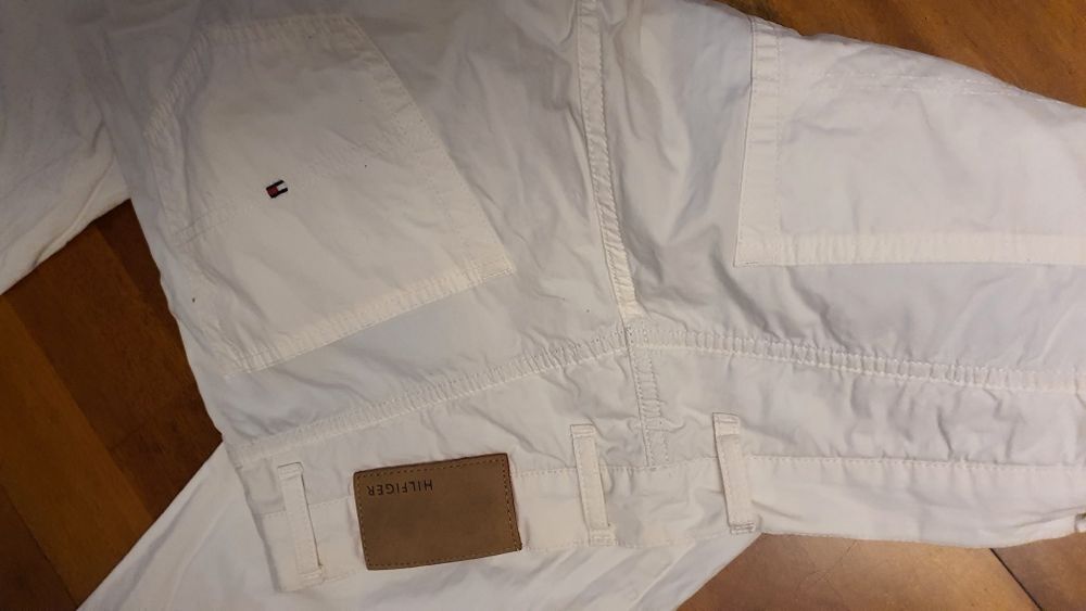 Spodnie Tommy Hilfiger białe 33/34 L