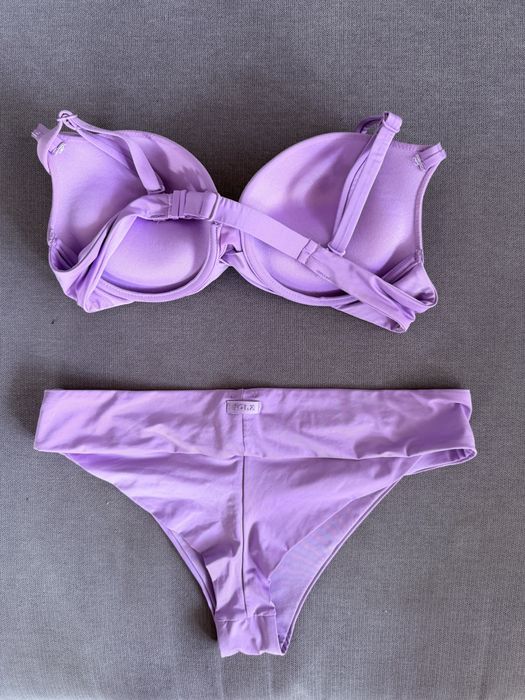 Bikini Calzedonia push up piękny lawendowy fioletowy