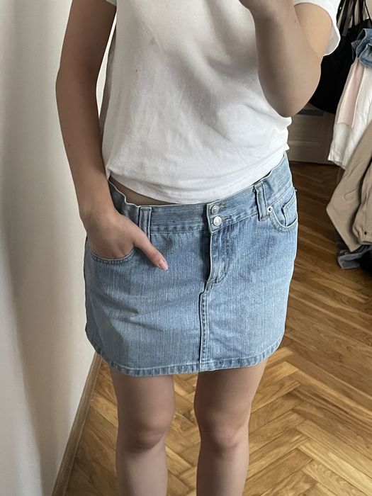 Джинсова міні спідниця 100% котон