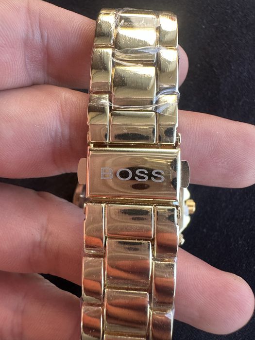 Zloty zegarek Hugo Boss