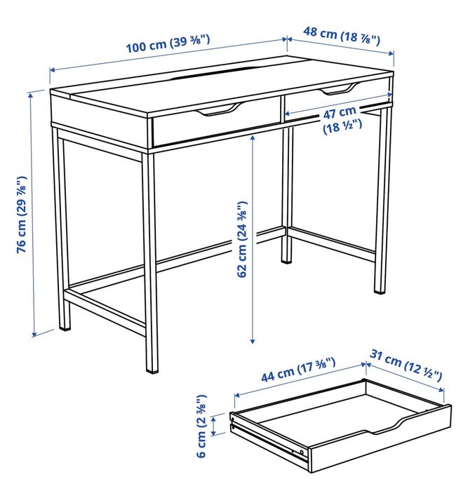 Secretaria Branca 100x48