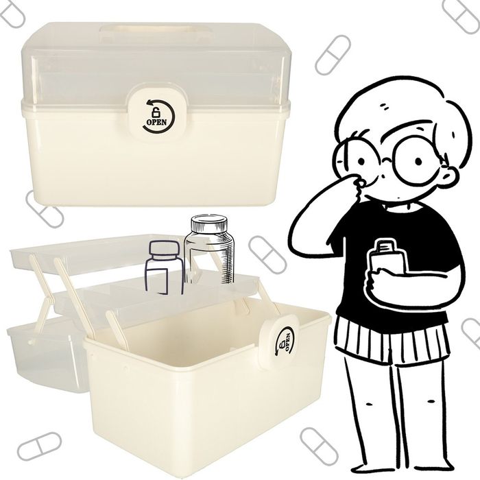 Organizer pojemnik na lekarstwa leki apteczka do przechowywania leków